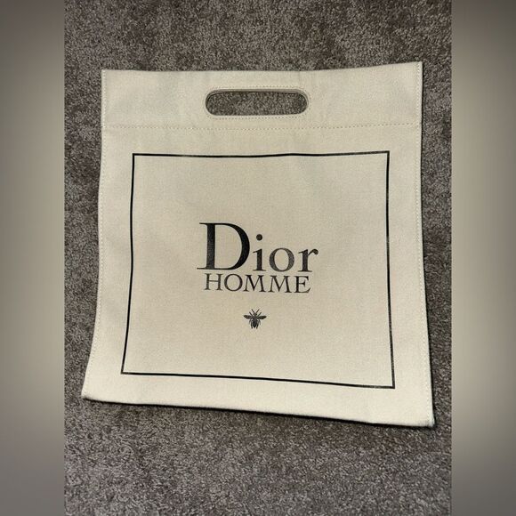 NWOT Dior‎ Homme Canvas Top Handle Tote/Clutch - Picture 1 of 7